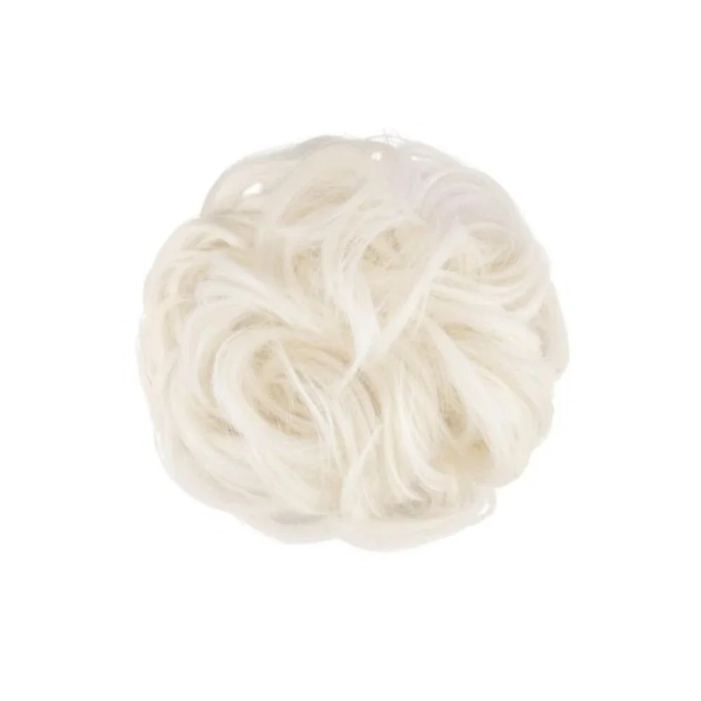 FESHFEN Messy Bun Hair Piece Curly Wavy Large Hair Bun Scrunchies Extensions Lig